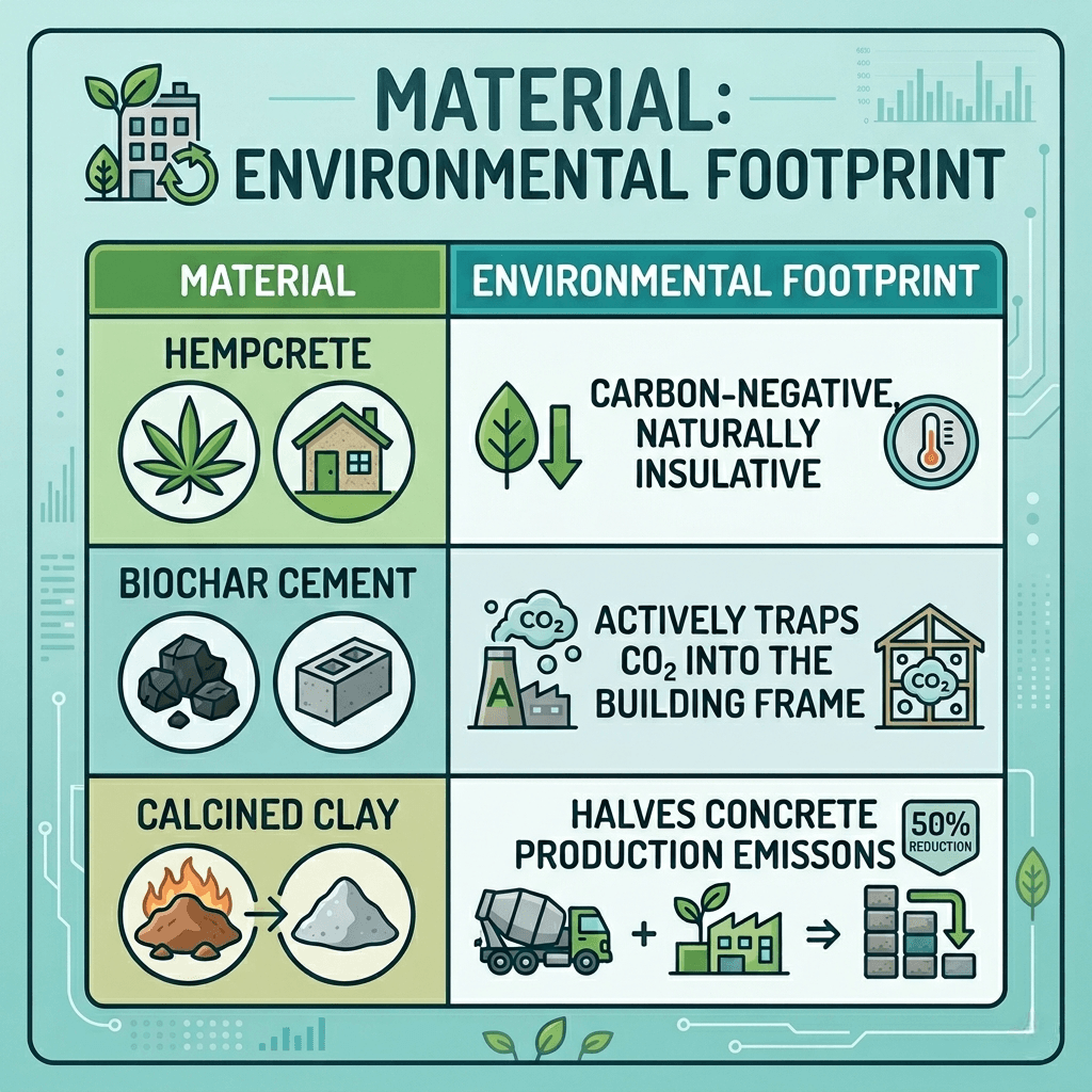 Transitioning to Carbon-Negative Building Materials